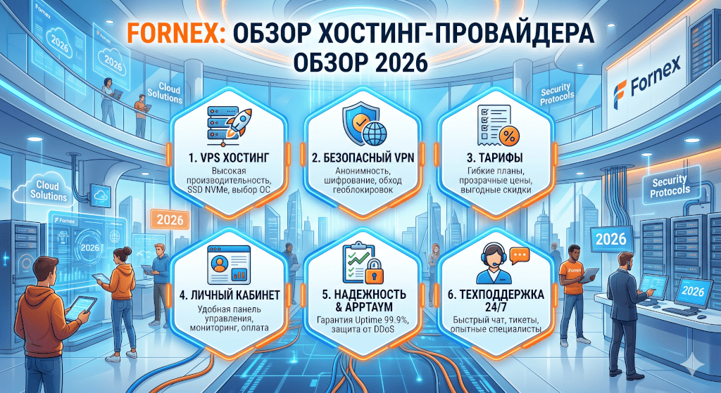 Fornex: обзор хостинг-провайдера, VPS, VPN, тарифы и личный кабинет