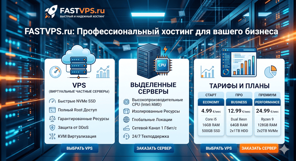 FastVPS: обзор хостинг-провайдера