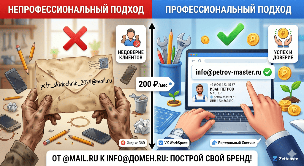 Корпоративная почта для самозанятого