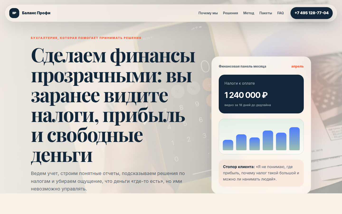 Баланс Профи — бухгалтерия как финансовая навигация — превью